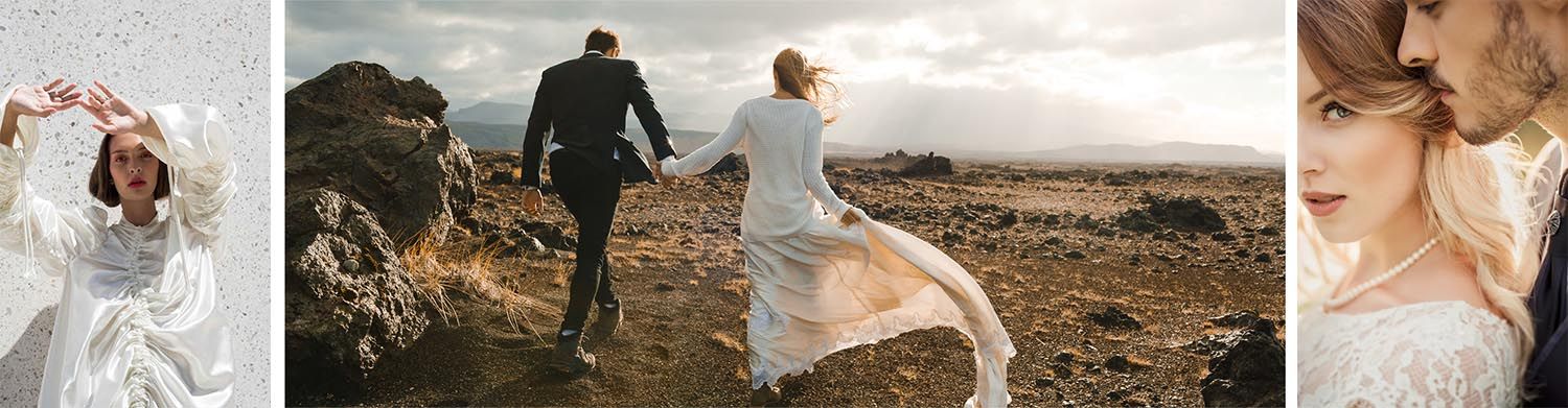 Hero images of wedding photos