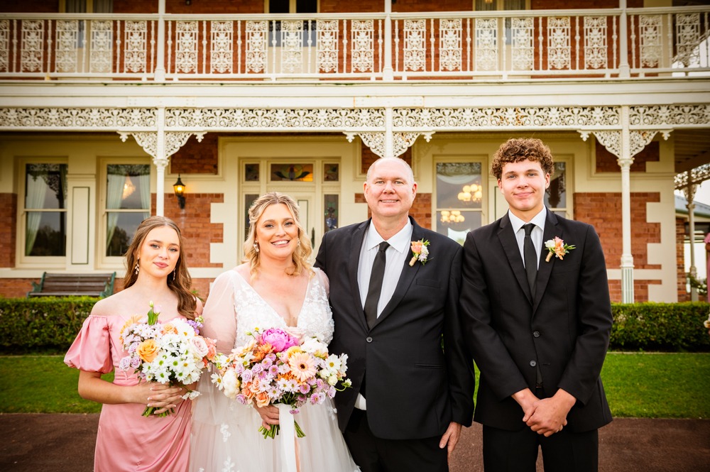 Family at Stanley park for their wedding day photography